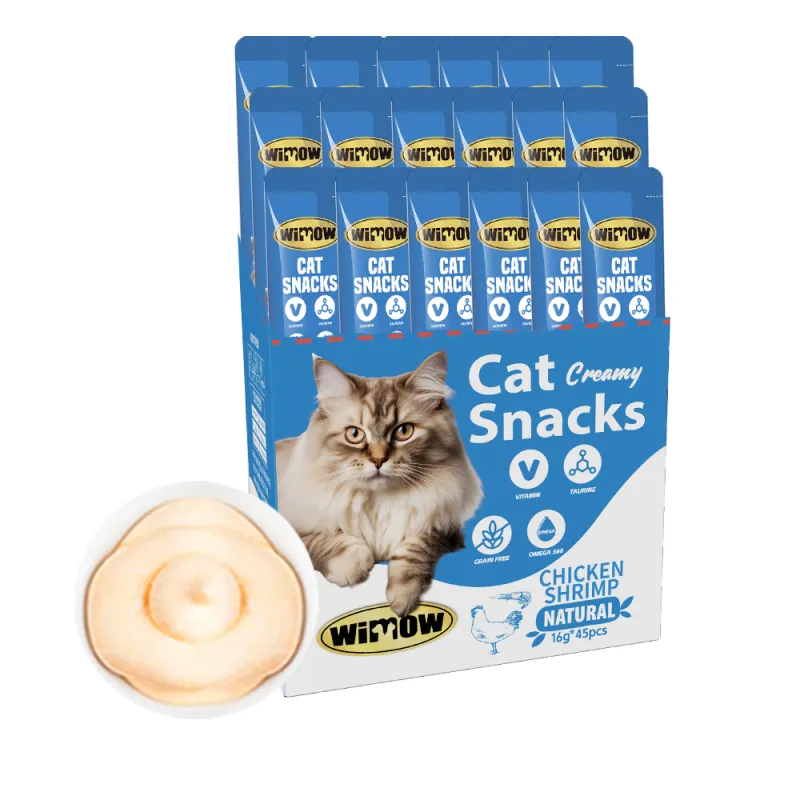Wimow multi functional single treat 16g chicken shrimp